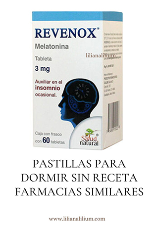 pastillas para dormir sin receta farmacias similares